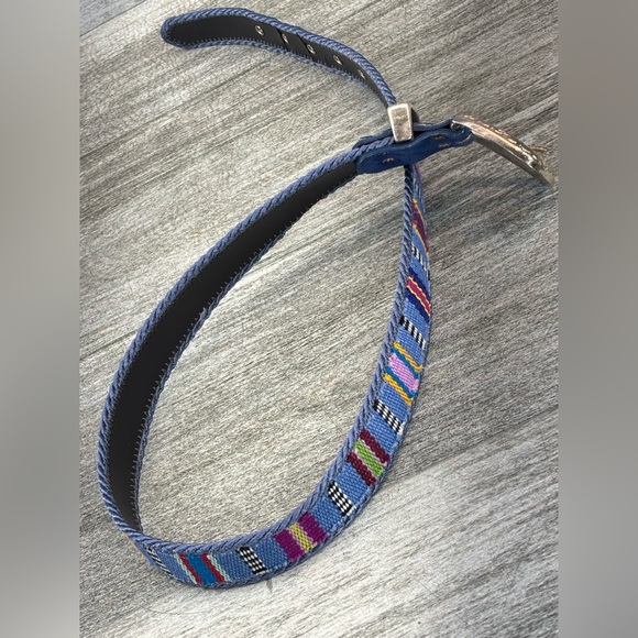 VTG Elite Accessories USA Made 1522 Native Southwest Aztec Womens Belt Fabric - Picture 14 of 16